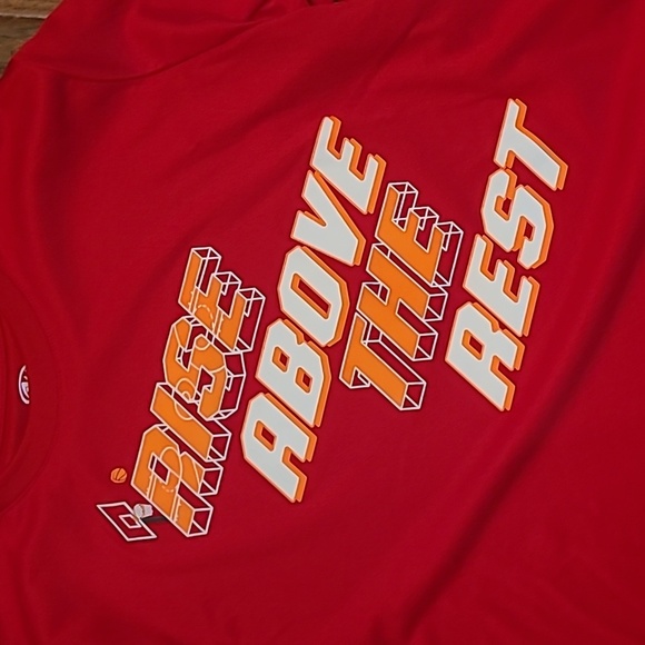 💥3for$12💥 Athletic Works boy's red long-sleeved shirt size XL (14-16) - Picture 2 of 5